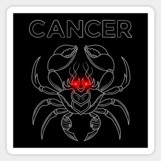 Cancer | Evil Red Eyed Crab Magnet